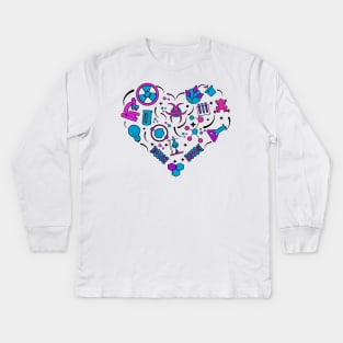 Love Biology Kids Long Sleeve T-Shirt